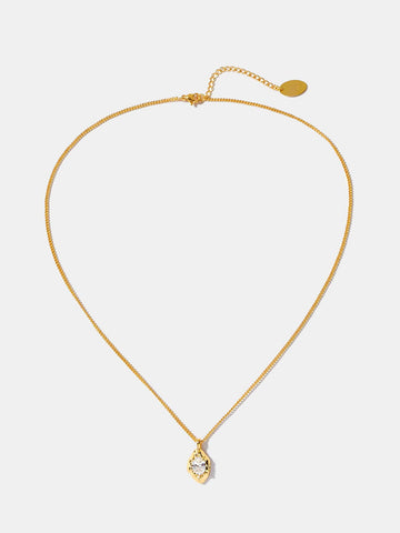 MOTF PREMIUM RHINESTONE DECOR GEOMETRIC PENDANT NECKLACE