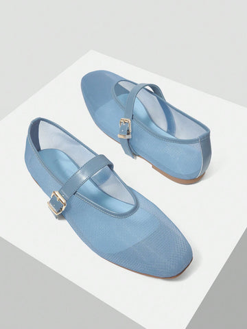 MOTF PREMIUM RHINESTONE DETAIL PU LEATHER FLATS