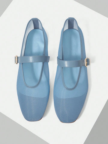 MOTF PREMIUM RHINESTONE DETAIL PU LEATHER FLATS