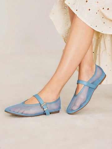 MOTF PREMIUM RHINESTONE DETAIL PU LEATHER FLATS