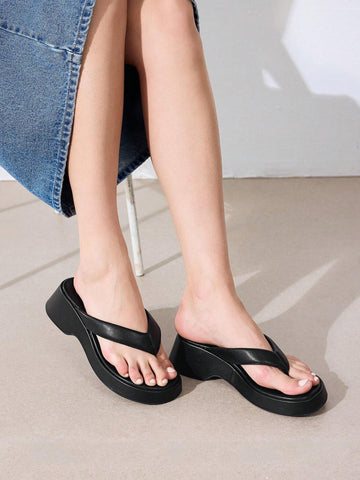 MOTF PREMIUM WOMEN'S SLIP-ON WEDGE HEEL PLATFORM SANDALS