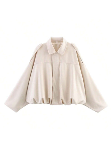 Women Casual Street Fashion Turndown Collar Jacket