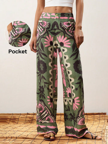 Floral Summer Boho Pants