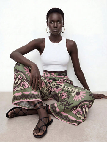 Floral Summer Boho Pants