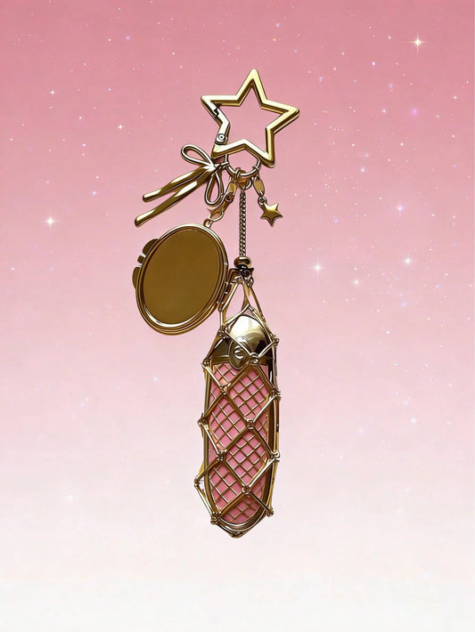 Metal Lipstick Holder Keychain