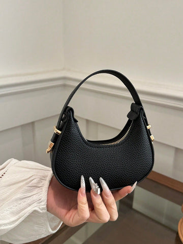 Fashionable High-Quality Lightweight Crescent Shaped Shoulder Bag