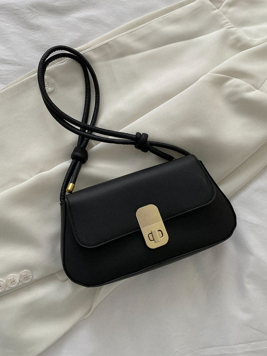 Minimalist Flap Baguette Bag