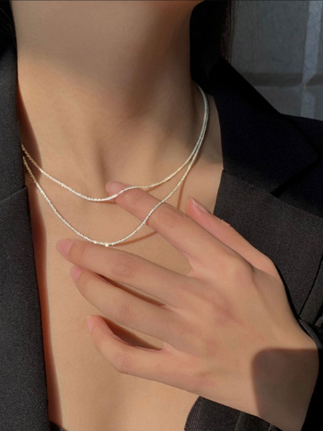 Minimalist Layered Chain Necklace