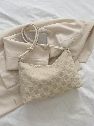 Minimalist Zipper Hobo Bag shoulder bag