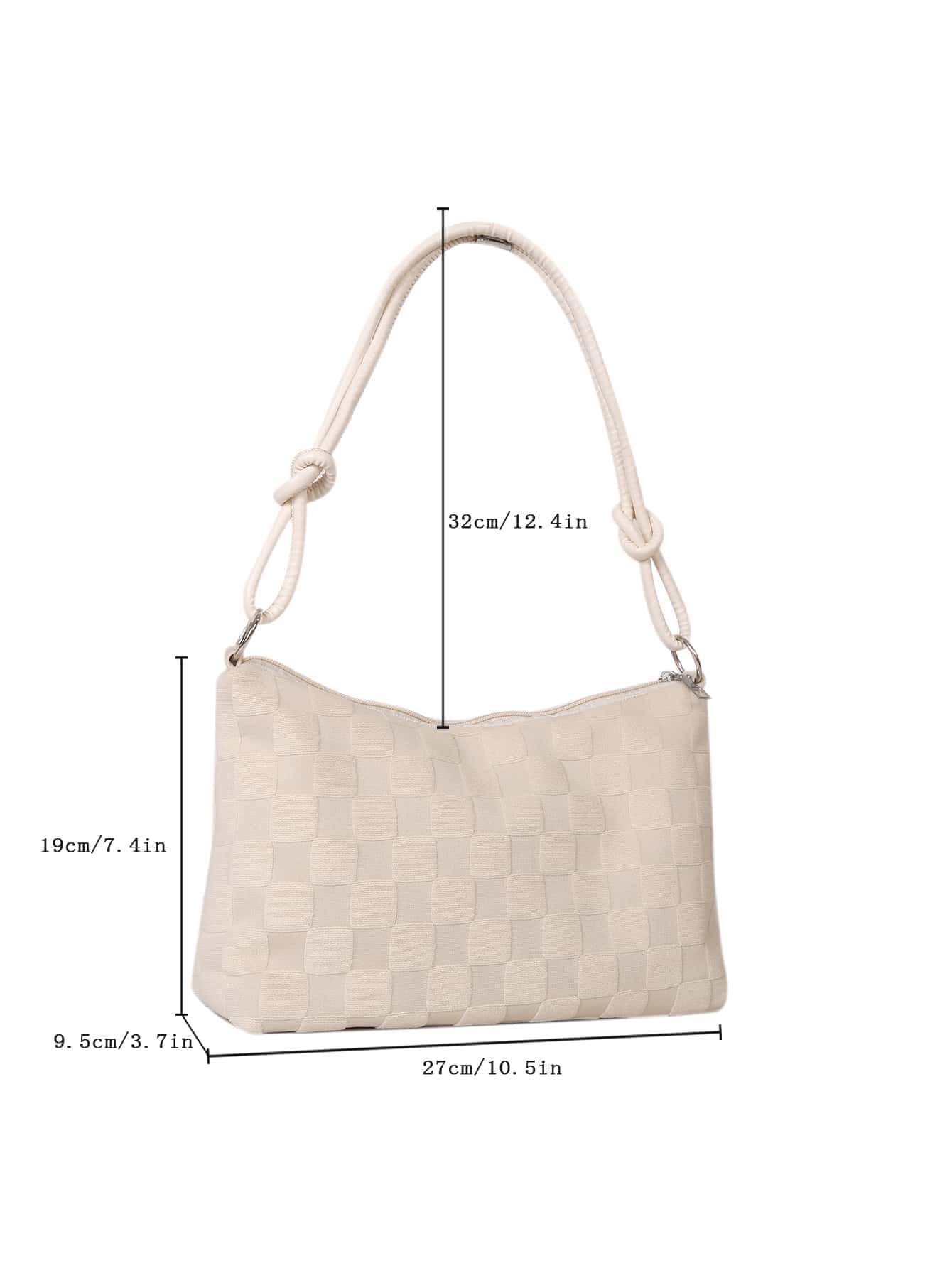 Minimalist Zipper Hobo Bag shoulder bag