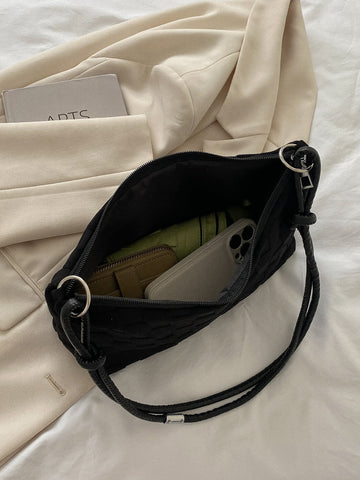 Minimalist Zipper Hobo Bag shoulder bag