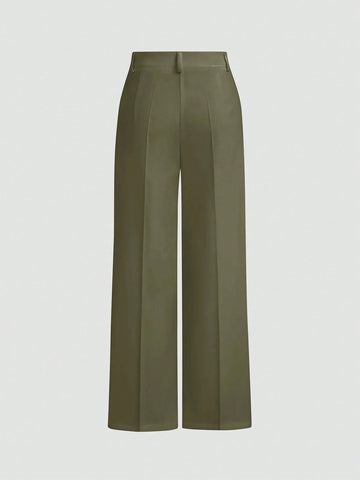 Minimalist Design Drape Effect Suit Pants