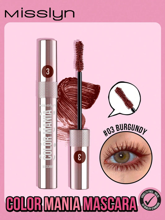 Misslyn Color Mania Mascara - Smudge-Proof, Volumizing, Curling, Long-Lasting