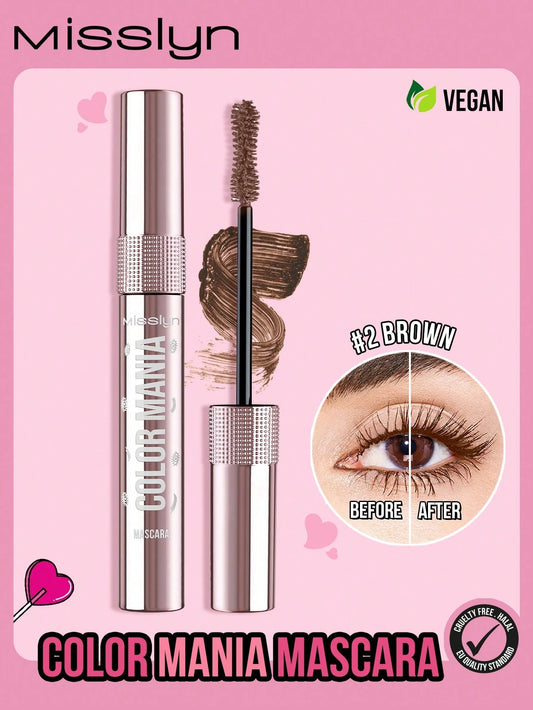 Misslyn Color Mania Mascara - Smudge-Proof, Volumizing, Curling, Long-Lasting
