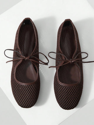 Fashion Round Toe Strap Ins Style Flat Shoes