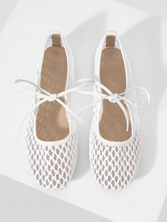 Fashion Round Toe Strap Ins Style Flat Shoes