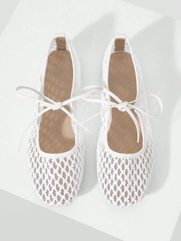 Fashion Round Toe Strap Ins Style Flat Shoes