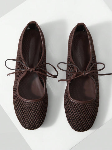 Fashion Round Toe Strap Ins Style Flat Shoes