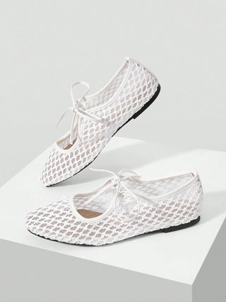 Fashion Round Toe Strap Ins Style Flat Shoes