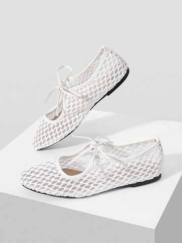 Fashion Round Toe Strap Ins Style Flat Shoes