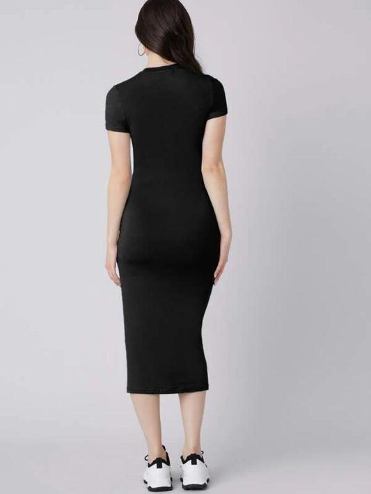 Mulvari Solid Bodycon Dress