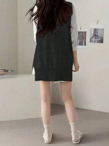 Women Casual Simple Elegant Solid Color Sweater
