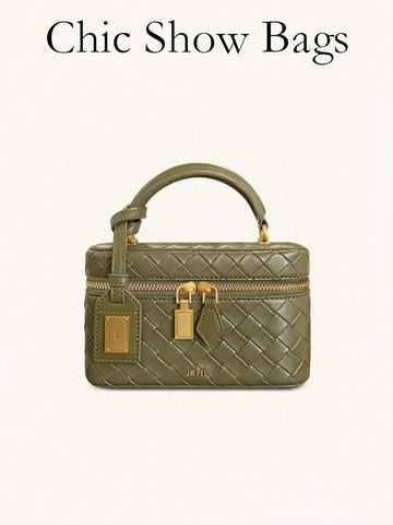 Crocodile Embossed Handbag