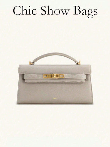 Crocodile Embossed Handbag