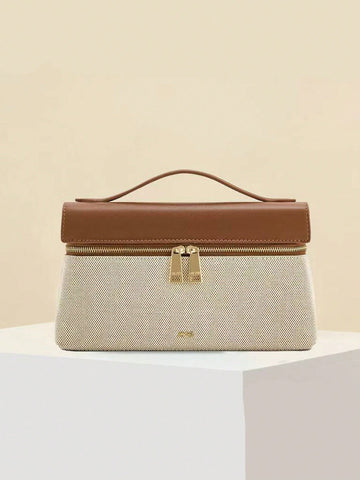 Zipper Opening And Closing Design Handbag