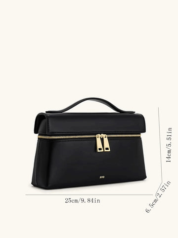 Zipper Opening And Closing Design Handbag