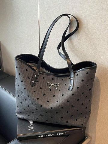 New Floral Pattern PU Tote Bag
