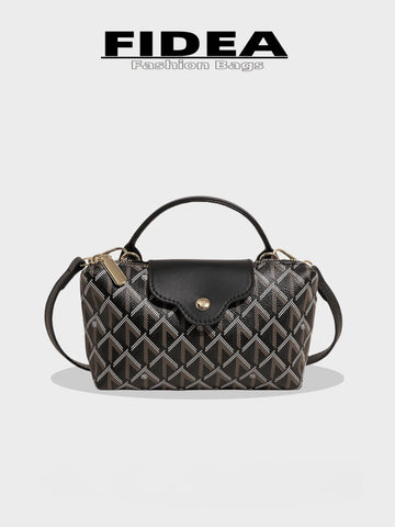 Fashionable Solid Color Minimalist PU Bucket Bag