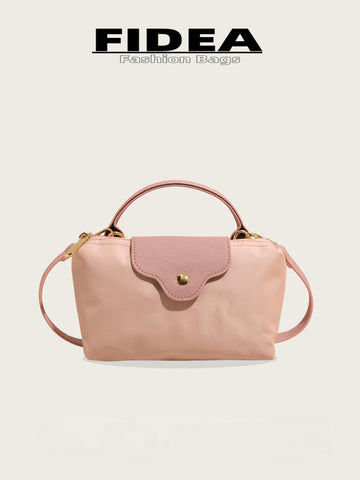 Fashionable Solid Color Minimalist PU Bucket Bag