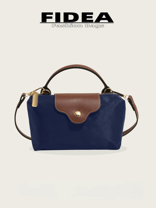 Fashionable Solid Color Minimalist PU Bucket Bag