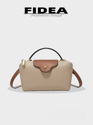 Fashionable Solid Color Minimalist PU Bucket Bag