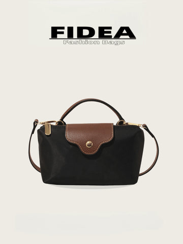 Fashionable Solid Color Minimalist PU Bucket Bag