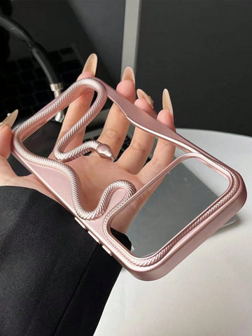 New Fashionable & Personalized Hollow Electroplated Snake Design Phone Case