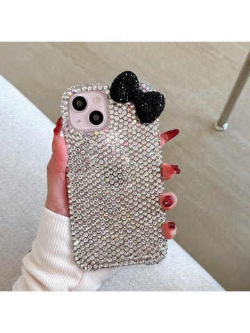 New Luxury High-End Women's 3D Bowknot Rhinestone Phone Case