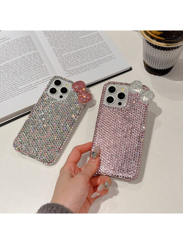 New Luxury High-End Women's 3D Bowknot Rhinestone Phone Case