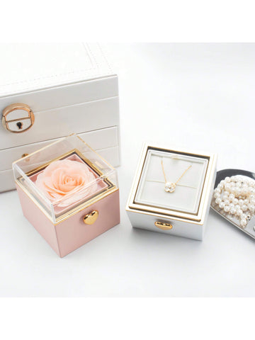 New Rotatable Bear Cake Pattern Jewelry Case