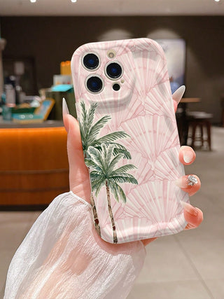 Floral Pattern Soft Silicone Shockproof Phone Case
