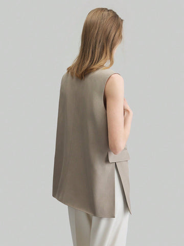 Casual Loose Fit Women Vest Jacket