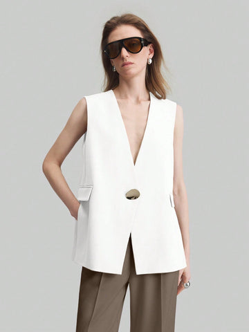 Casual Loose Fit Women Vest Jacket