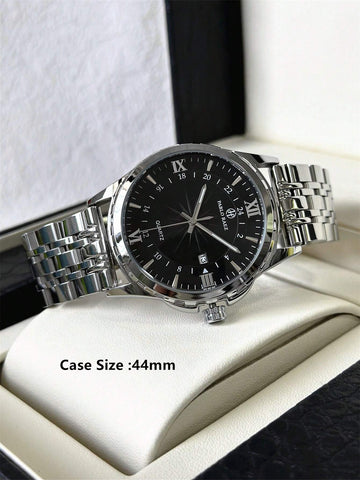 1pc Original Men's Vintage Watch Stainless Steel Summer Beach Accessories Luxury Watch