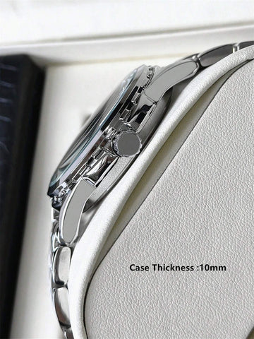 1pc Original Men's Vintage Watch Stainless Steel Summer Beach Accessories Luxury Watch