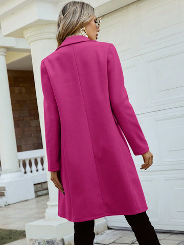 Pariaura Lapel Neck Double Breasted Overcoat