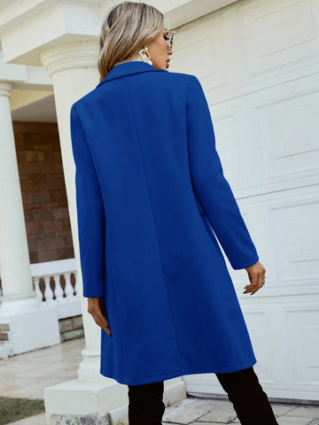 Pariaura Lapel Neck Double Breasted Overcoat