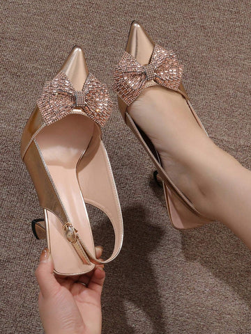 Pointed Toe High-heeled Single Shoes