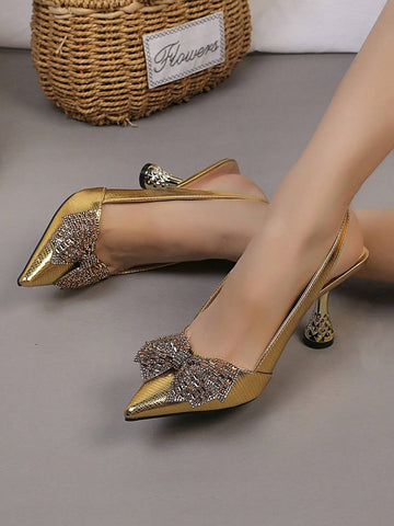 Pointed Toe High-heeled Single Shoes