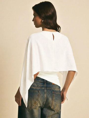 Women's Elegant Solid Color Shawl Collar Blouse